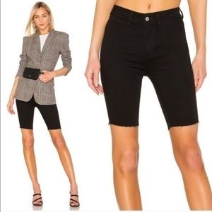 NWT Free People So Chic Biker Black  Shorts
Size 25, 26